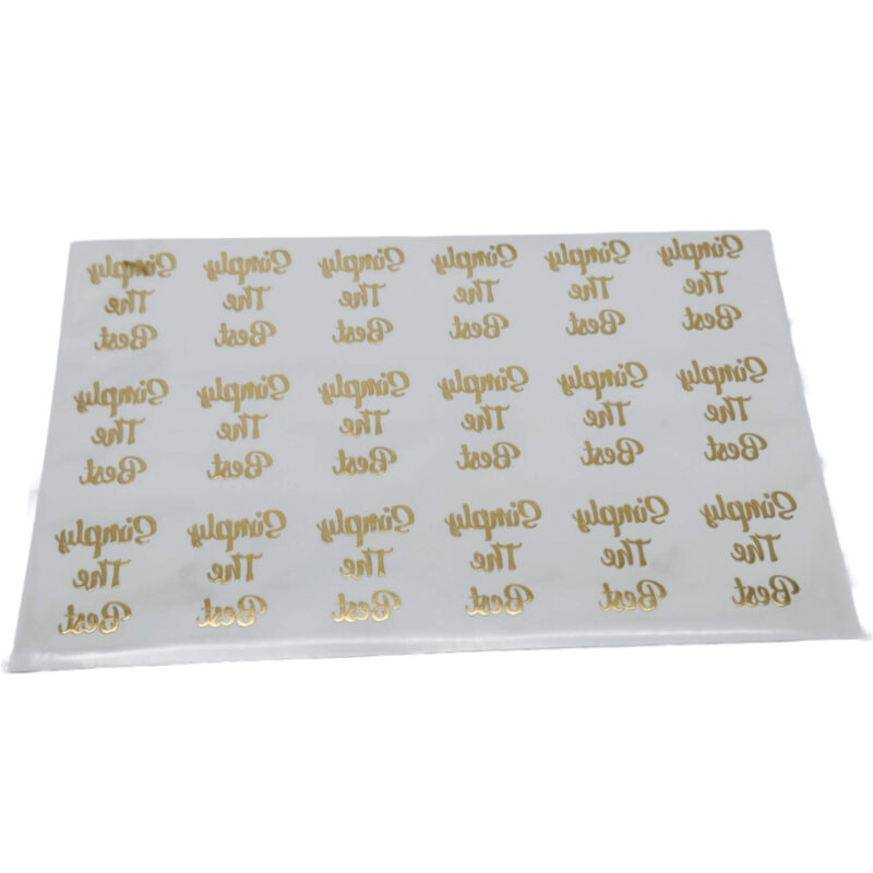 18 count live sentiments sheet with Simply the Best gold foil designs for roses and plants