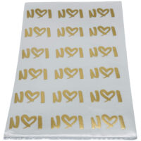 18 count live sentiments sheet with I love you gold foil designs featuring heart symbol for roses and plants