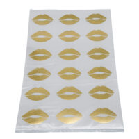 18 count live sentiments sheet with gold kiss imprint designs for roses and plants