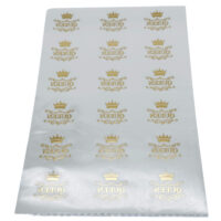 18 count live sentiments sheet with Queen gold foil designs for roses and plants